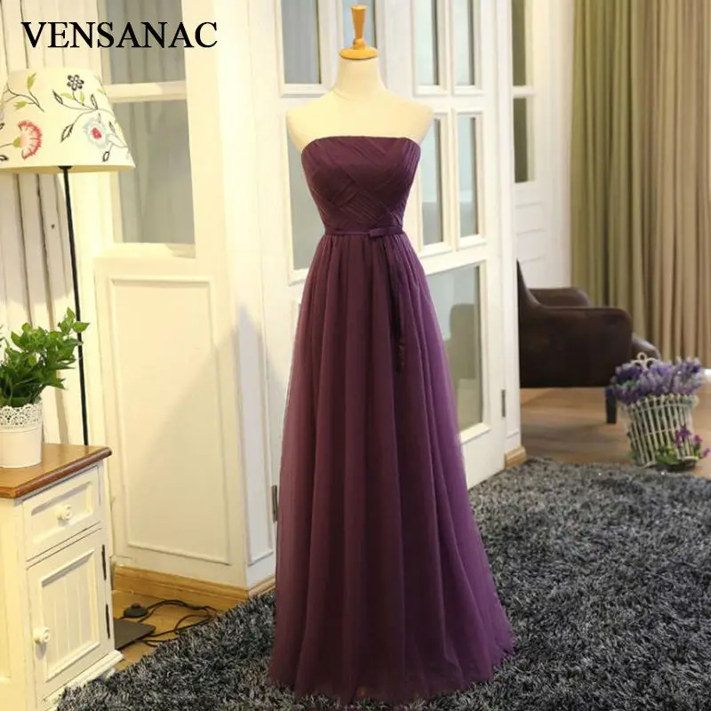 VENSANAC New A Line 2017 Sashes Strapless Long