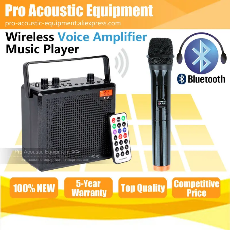 Free Shipping Bluetooth Handheld Microphone Wireless Voice Amplifier Booster Speaker Recorder