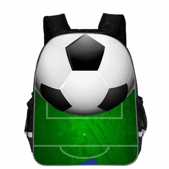 

11 inch Children Bags 3D Ice Soccerly/Foot Ball Pattern for Teen Boys Girls Kids team Bags