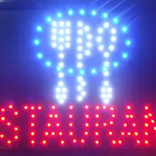 CHENXI Новое поступление Специальное предложение графика красный 15 мм Крытый 10*19 дюймов Ресторан бизнес магазин открытый светодиодный неоновый знак