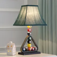 Современная простая креативная прикроватная бильярдная настольная лампа шар прикроватная лампа для спальни украшение на стол для дома светильники для учебы светодиодный осветительная арматура