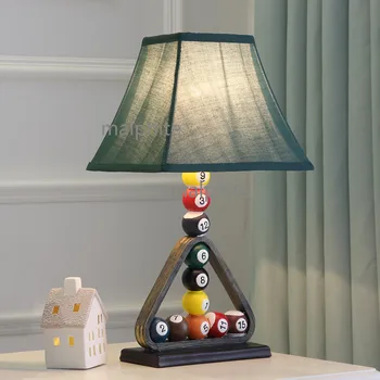 

Modern Simple Creative Devised Billiard Ball Table Lamp Bedroom Bedside Home Decor Table Lights Study LED Lighting Light Fixture