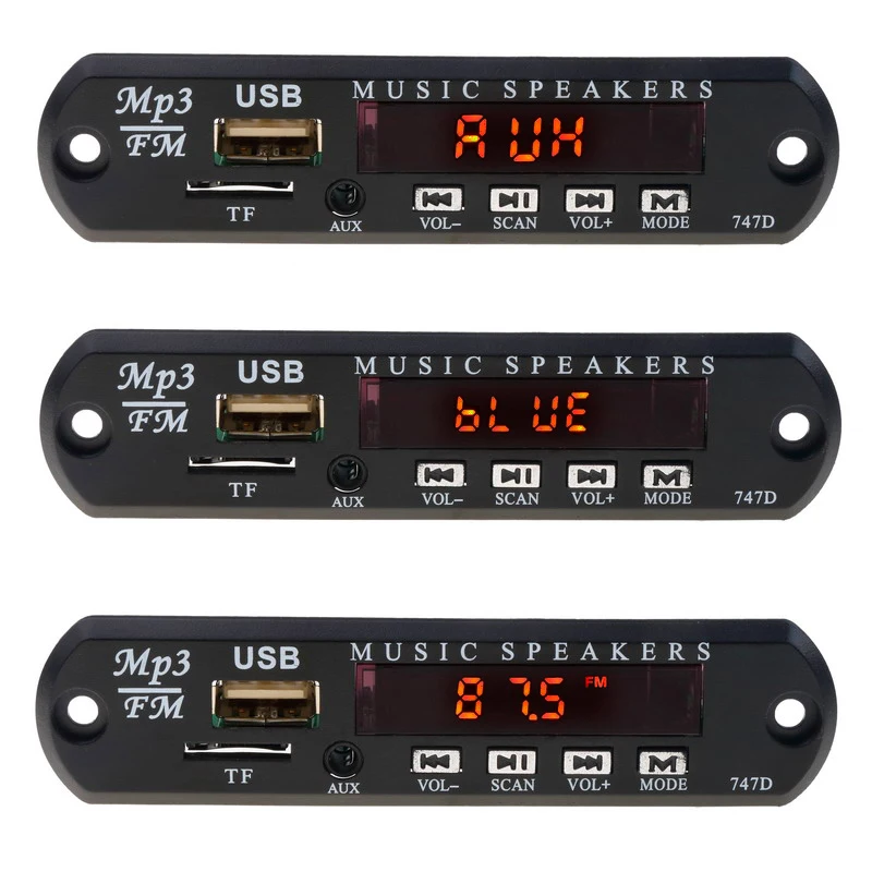 Bluetooth 12 в MP3 Wma декодер плата модуль mp3 Dekoder Decodificador Поддержка FM SD USB AUX аудио плеер для автомобильных динамиков