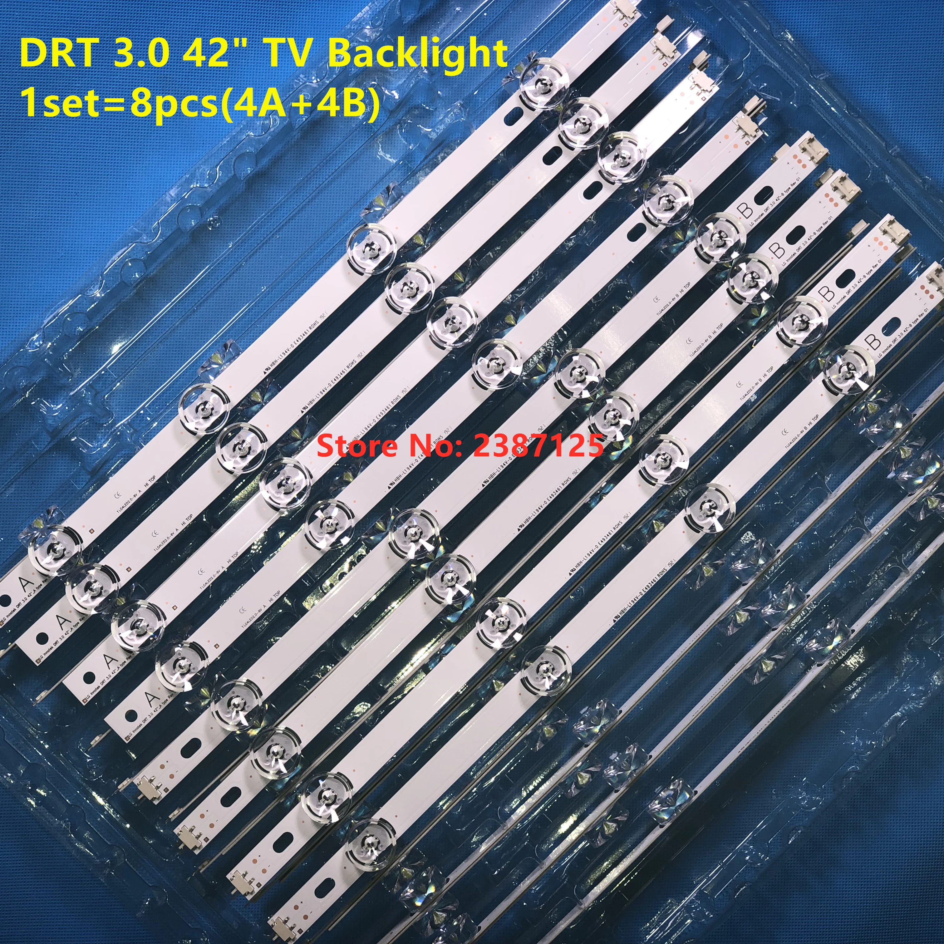 8 шт. светодиодный Подсветка полосы для 42LB653V 42LF560V 42LF562V 42LF564V DRT 3 0 42 A/B 6916L 1956C 1957C 1709B