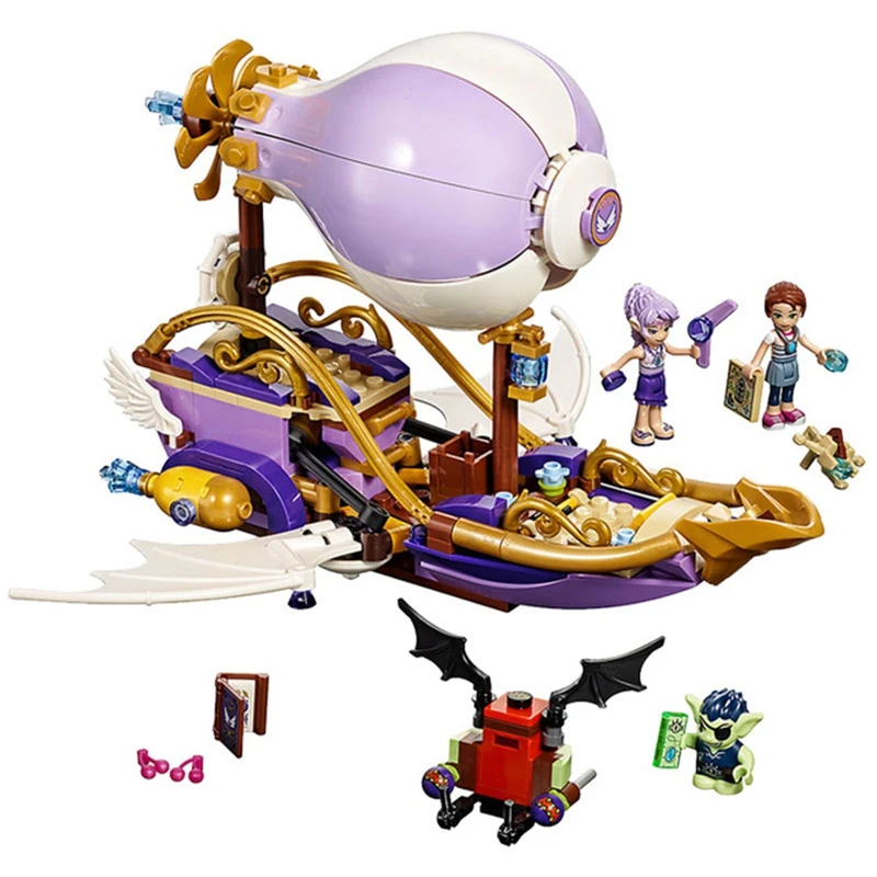 

BELA Friends Series 10696 Elves Aira's Airship & The Amulet Chase Building Blocks Toys Model Compatible With Legoing 41184