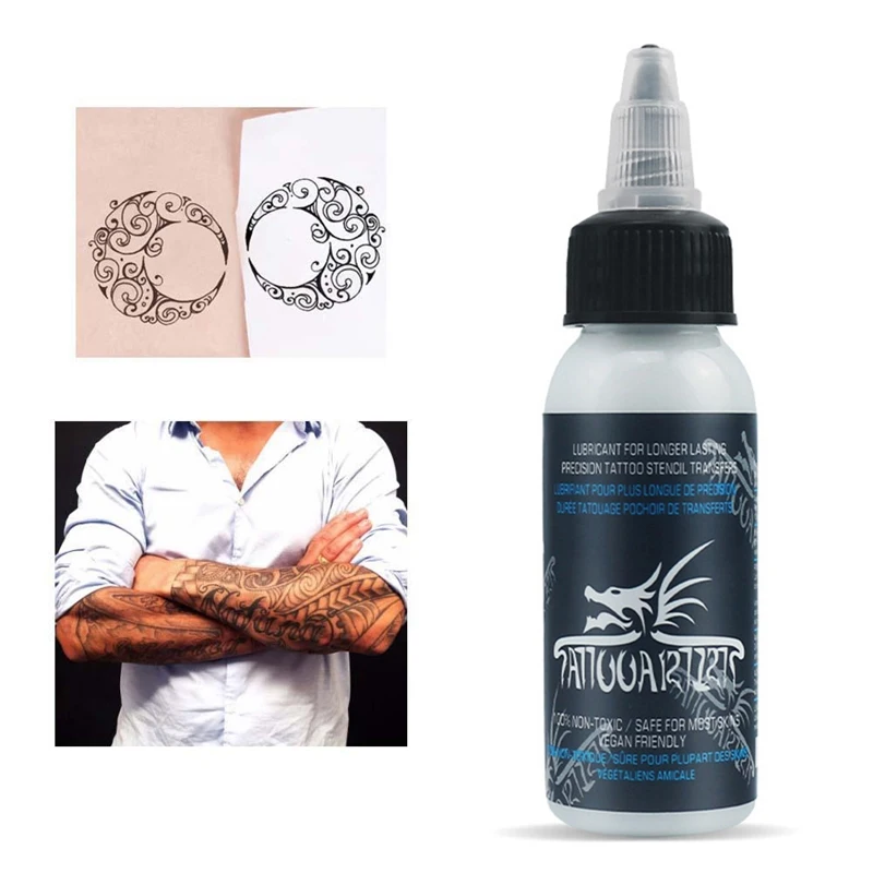 

Professional Body Art Tools Safe Skin-friendly Mild Formula Tattoo Transfer Gel Stencil Primer Stuff Cream