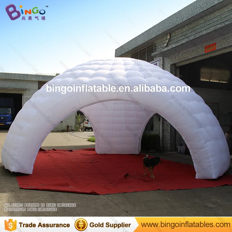  Free shipping 7M all white inflatable dome igloo tent with three legs for wedding party portable bl