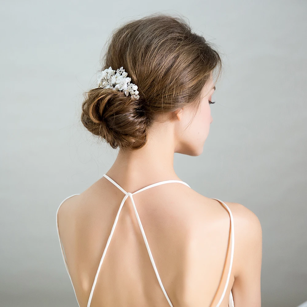 New Handmade Hair Comb Wedding Bridal Bridesmaids Rhinestone Headdress