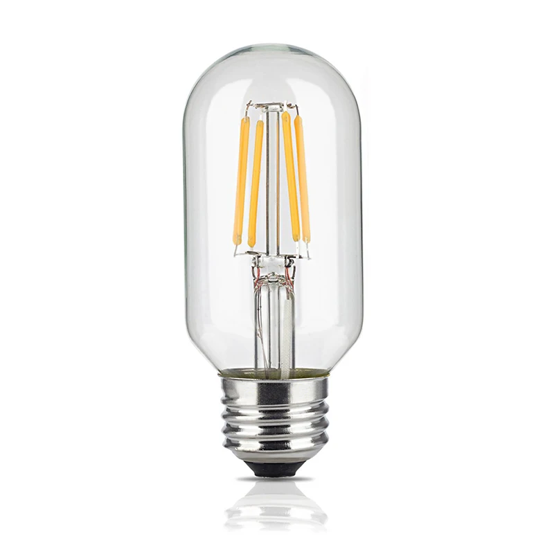 T45 4/6W Edison Style Antique LED Filament Tubular Light Bulb 2200/3000K E27 Medium Base Lamp -- CLH