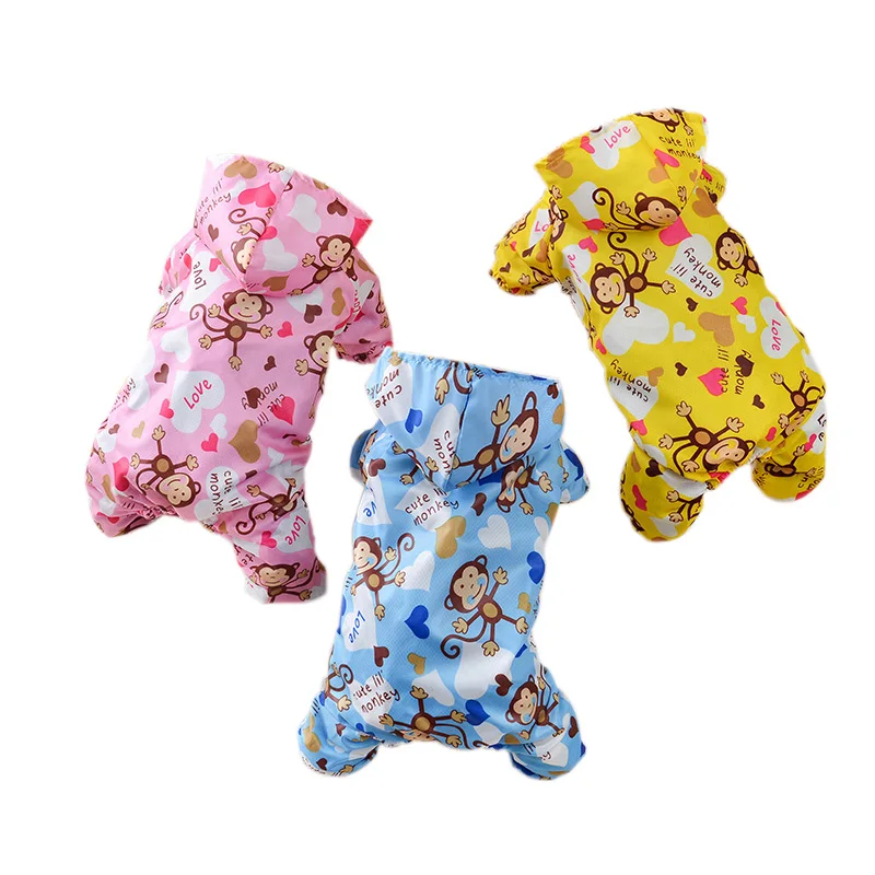 

Dog Rain Coat Dog Jacket Waterproof Outdoor Clothes Pets Clothing Double Layer Dog Raincoat Bichon Frise Pug Yorkies Clothes