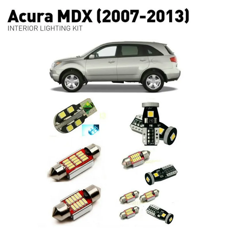 Светодиодные внутренние фары для Acura MDX 2007 2013 18 шт. светодиодные автомобилей