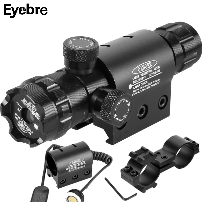 Eyebre Тактический крепление зеленый Red Dot лазерный прицел Охота Сфера 20 мм Airsoftsport