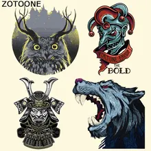 ZOTOONE Череп Панк велосипед волк Железный на переводе патчи для одежды украшения DIY Полосы Пользовательские патч наклейки аппликация на футболку
