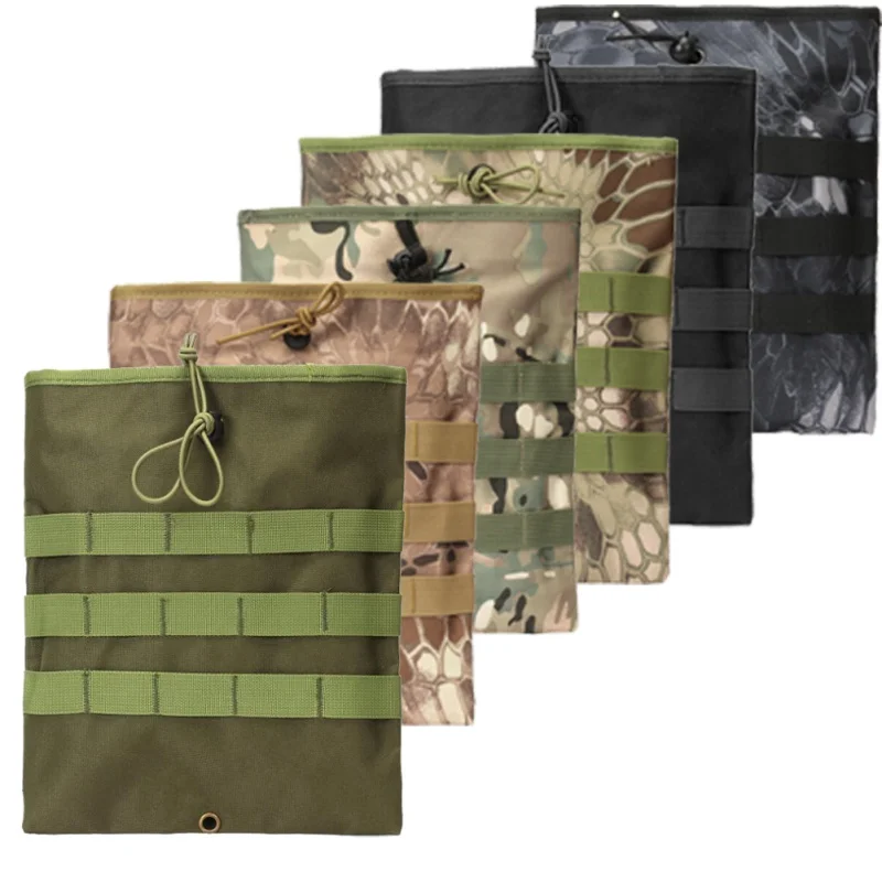 

New Military Protable Molle Utility Hunting Rifle Pouch Ammo Pouch Tactical Gun Magazine Dump Drop Reloader Pouch Bag