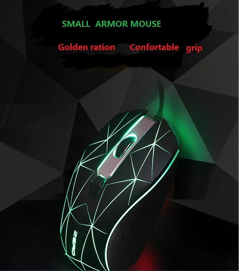 Metoo originais Xiaopaozhuangjia Wired Gaming Mouse Óptico