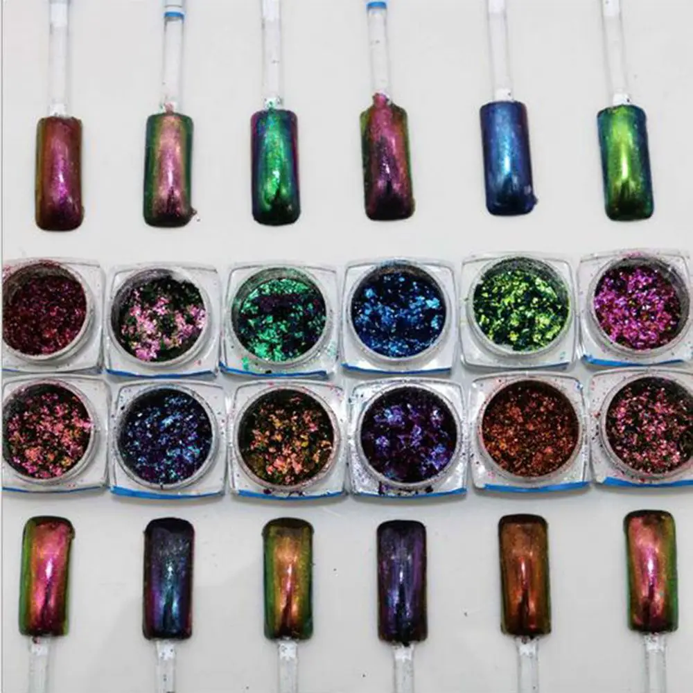 

1 box Chameleon Magic Flakes Nail Powder Glitter Sequin Art Gel Nail Polish Manicure Nail Decoration Dropshipping