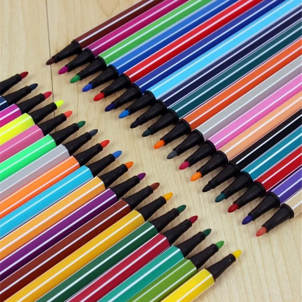Multi Functional 1Set\/lot 12 Colors Washable Watercolor Pens Children Drawing Kids Art Pen 