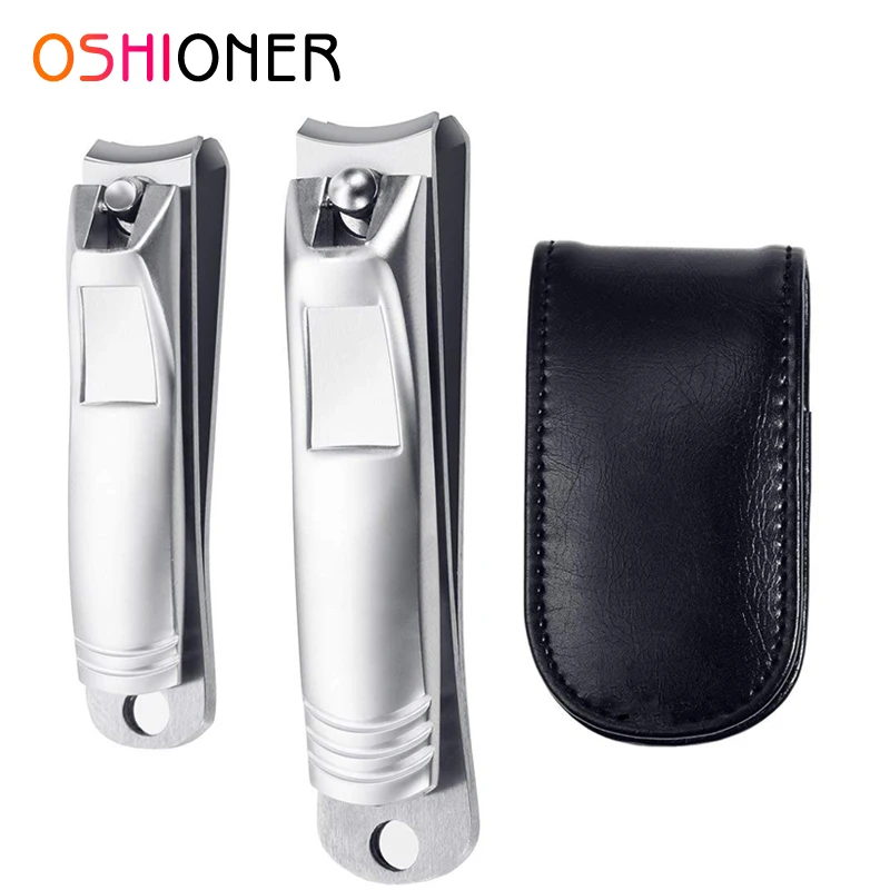 

OSHIONER Nail Clippers Nail Scissors Nail Clipper Set of 2 Large and Small Stainless Steel Perfect for Men and Women