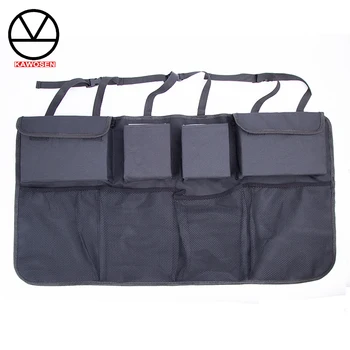 

COVERS Car Trunk Organizer Adjustable Backseat Storage Bag Net High Capacity Multi-use Oxford Automobile Seat Back Bag CTOB01