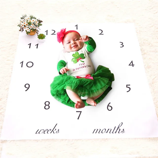 Baby Monthly Growth Photography Blanket