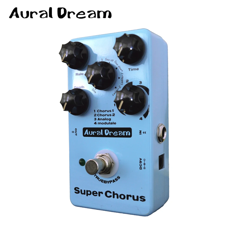 Aural Dream Super Chorus Electric Guitar Digital Effect Pedal with 8