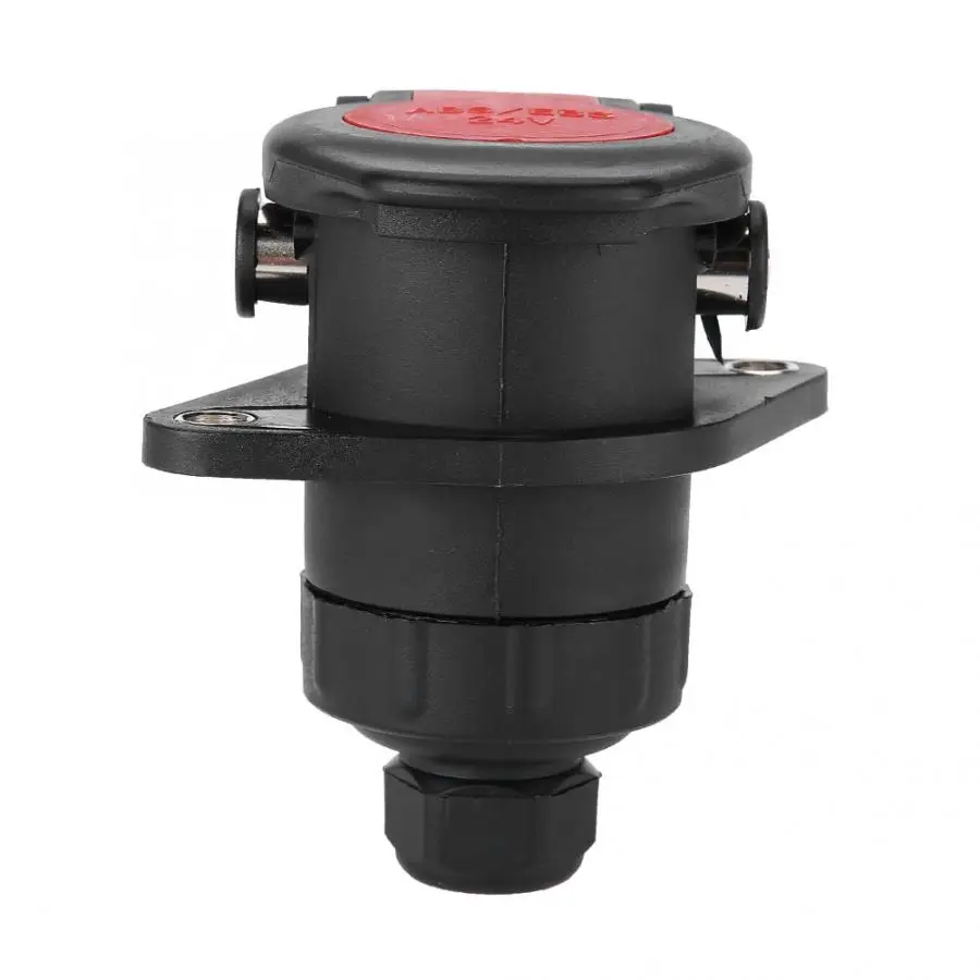 

7 Pin Trailer Socket ABS Towing Connector Adapter for Car Trailer Truck Caravan 24V Trailer Socket
