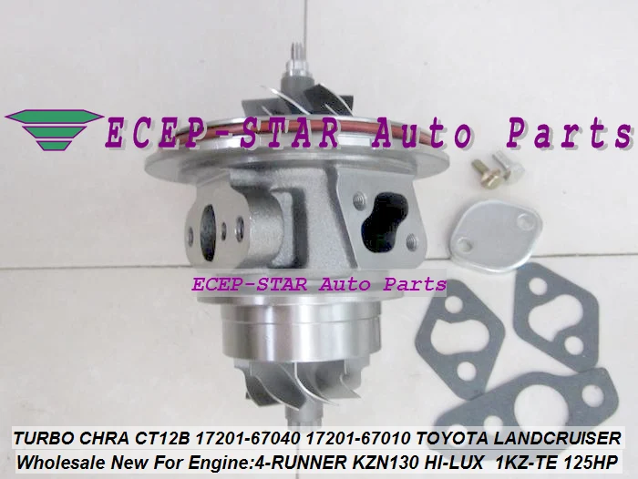 TURBO CHRA Cartridge CT12B 17201-67040 17201-67010 For TOYOTA HI-LUX KZN130 LANDCRUISER 1KZT 1KZ-TE 4-RUNNER 3.0L (2)