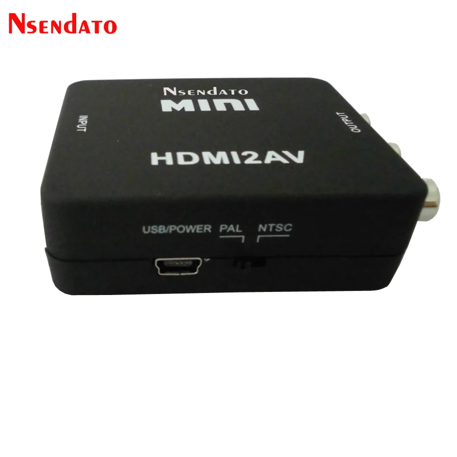 Mini HDMI A RCA Audio Video AV Composito CVBS Adapter Converter HDMI2AV HDMI RCA AV CVBS L R Video