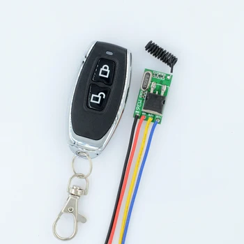 

DC 6V 7.4V 9V 12V 14V 16V 18V 24V 28V 36V Micro Power Remote Switch Wide Voltage RF Receiver +Transmitter Factory Sell