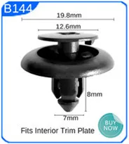 CNIKESIN 50 PCS B67 8 мм отверстие нейлон автомобиля застежка-молния Тип щит фиксаторы заклепки бампера зажимы автомобильного крыла для Toyota Ford