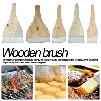 

Five Sizes 1 Pcs Goat Hair Wooden Handle for Watercolor Acrylic Oil Paint art Supplies student supplie