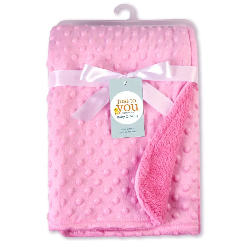 

Soft Baby Blanket Bean Point Fleece Baby Blanket Newborn Baby Swaddle Wrap Bebe Envelope Wrap Newborn Baby Bedding Blanket