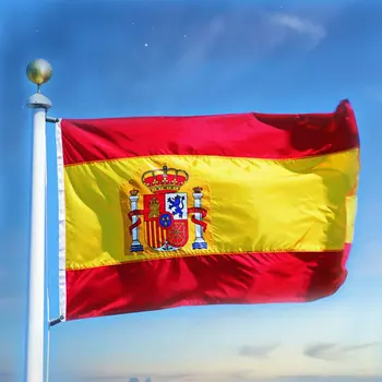 

Spain Flag 3x5Ft 90X150CM Indoor Outdoor Polyester Flag National Pennants Word Cup Flag