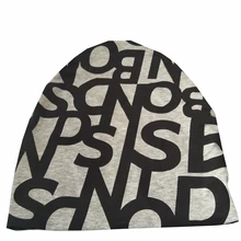 B-17804 хорошее растягивание стиль модная эластичная хлопковая шапка с принтом летняя хлопок Серая шапка