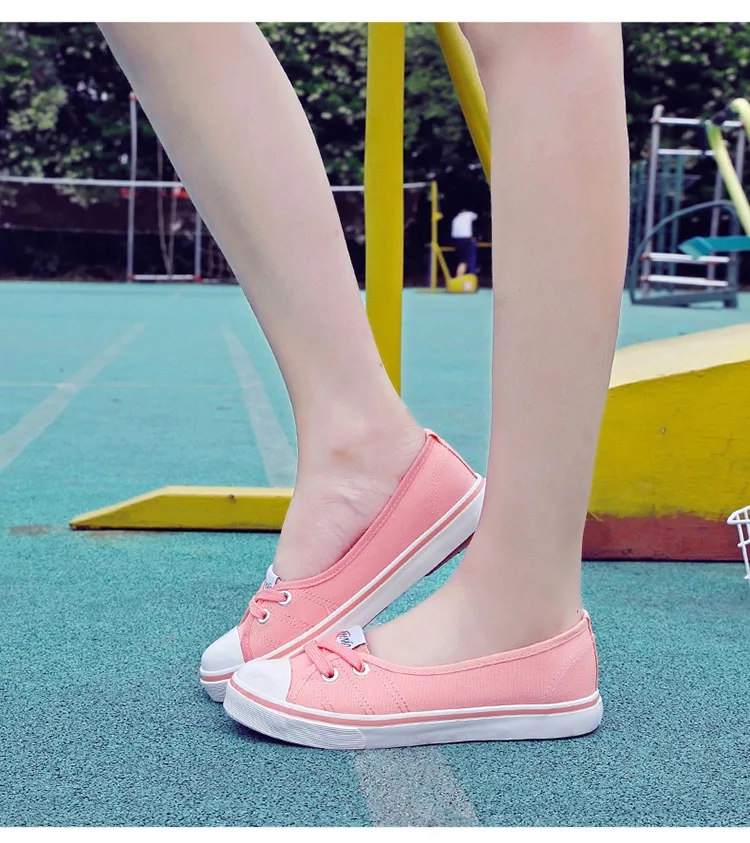 New Shallow flat women sneakers comfortable summer casual canvas shoes Breathable black Slip-on Vulcanize Shoes female NBT999 16