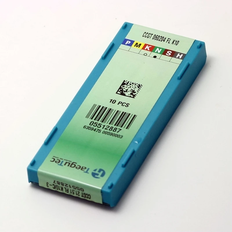 CCGT060204 FL K10 Карбид Taegutec расточные слуховые вставки для работы из алюминиевого