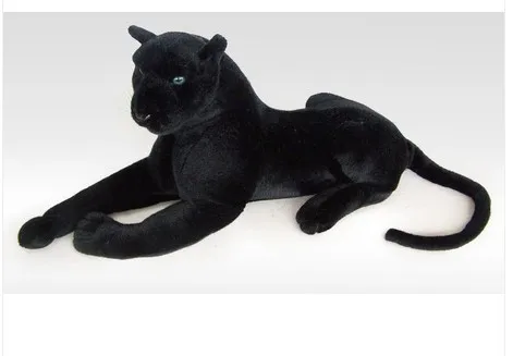 simulation animal 95cm lying Panther plush font b toy b font black panther doll gift k0596
