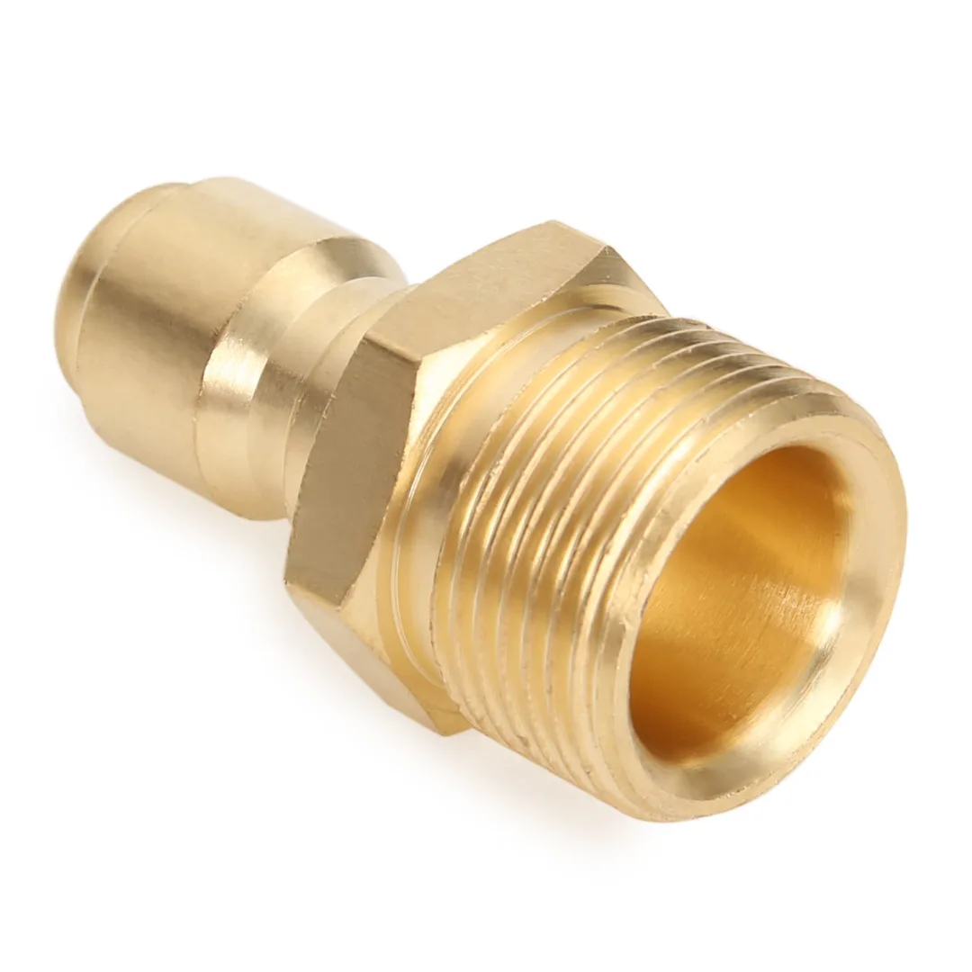 1 Pair Brass Quick Couplers 3/8" M22 Quick Release Pressure Washer Adapter Connector Coupling 14.8MM For Garden Joints