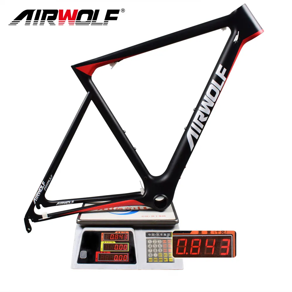 Airwolf Monocoque Сверхлегкий карбоновый дорожный каркас Toray T1100 только 843 г bicicleta