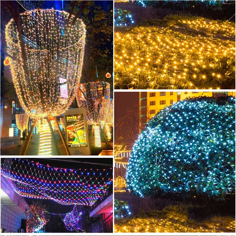 2m 200led String Fairy Light Fishing Net Lamp Wedding