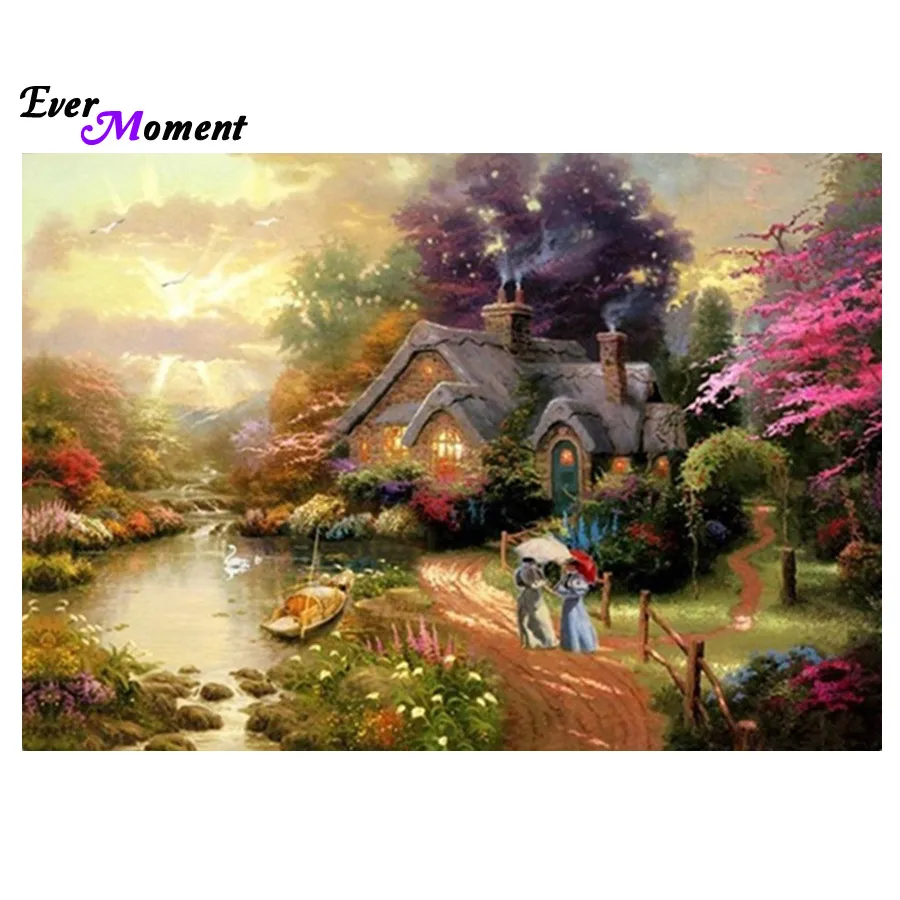 

5D DIY Full of Diamonds Mosaic Mediterranean atmosphere Diamond Painting Cross Stitch Kits- Diamond Embroidery Handicraft ASF433