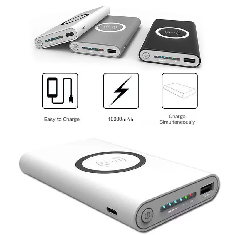 

Power Bank Plud-in Large Capacity For IPhone X Xs MAX XR 8 Wireless Machine Power-supply For Samsung S8 S9 Note 9 Fast Chargers