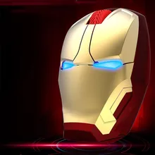 Беспроводная Бесшумная мышь, портативная компьютерная мышь Железный человек, Mause USB, 3D оптическая эргономичная мышь для Xiaomi, ноутбука, ПК, ноутбука Macbook Air