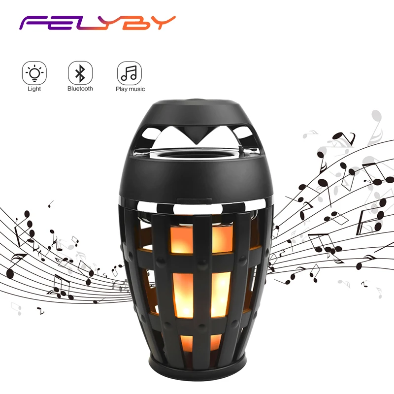 FELYBY Высокое Качество Пламя свет беспроводной Bluetooth динамик для телефона