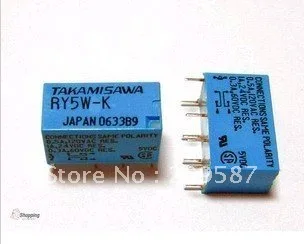 2 шт. takamisawa RY5W-K RY12W-K RY24W-K 5/12/24V DPDT реле сигнала
