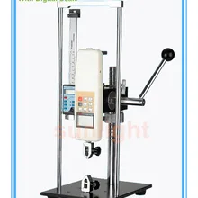 500N вертикальный испытательный стенд с нажимом и тягой работает с цифровым испытателем силы