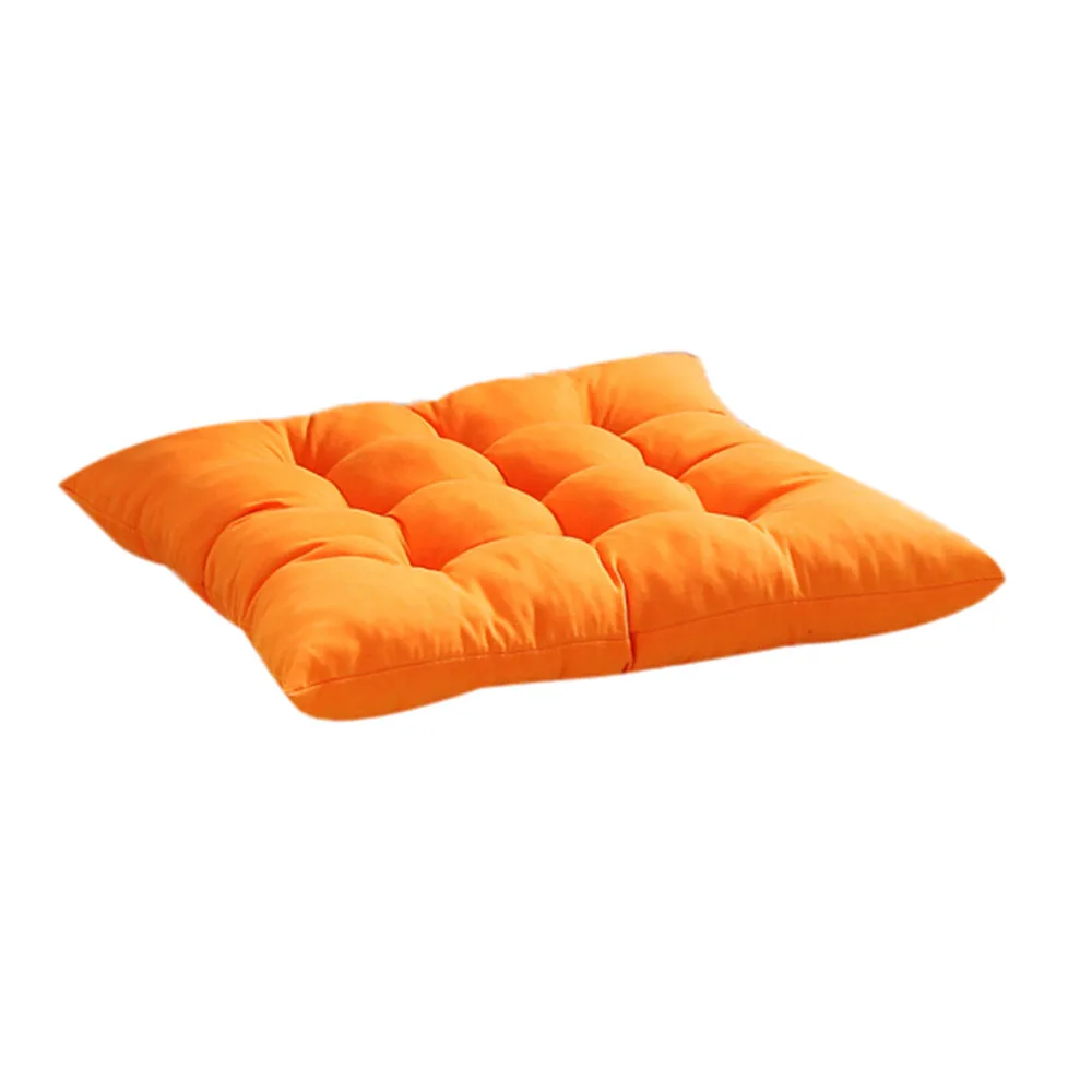 Мягкая подушка для стула, квадратная подушка для внутреннего и наружного сада, патио, для дома, кухни, офиса, дивана, подушка для ягодиц, подушечки#20 - Цвет: Orange