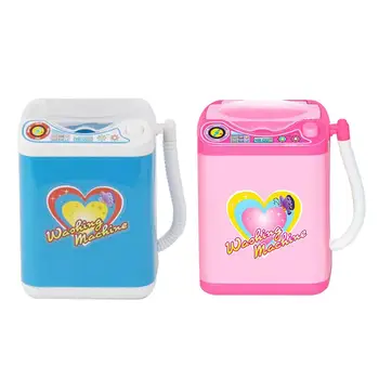 

Washing Machine Toy Simulation Small Household Appliances Electric Miniature Laundry Playset Pretend Play Toy for Kids Children