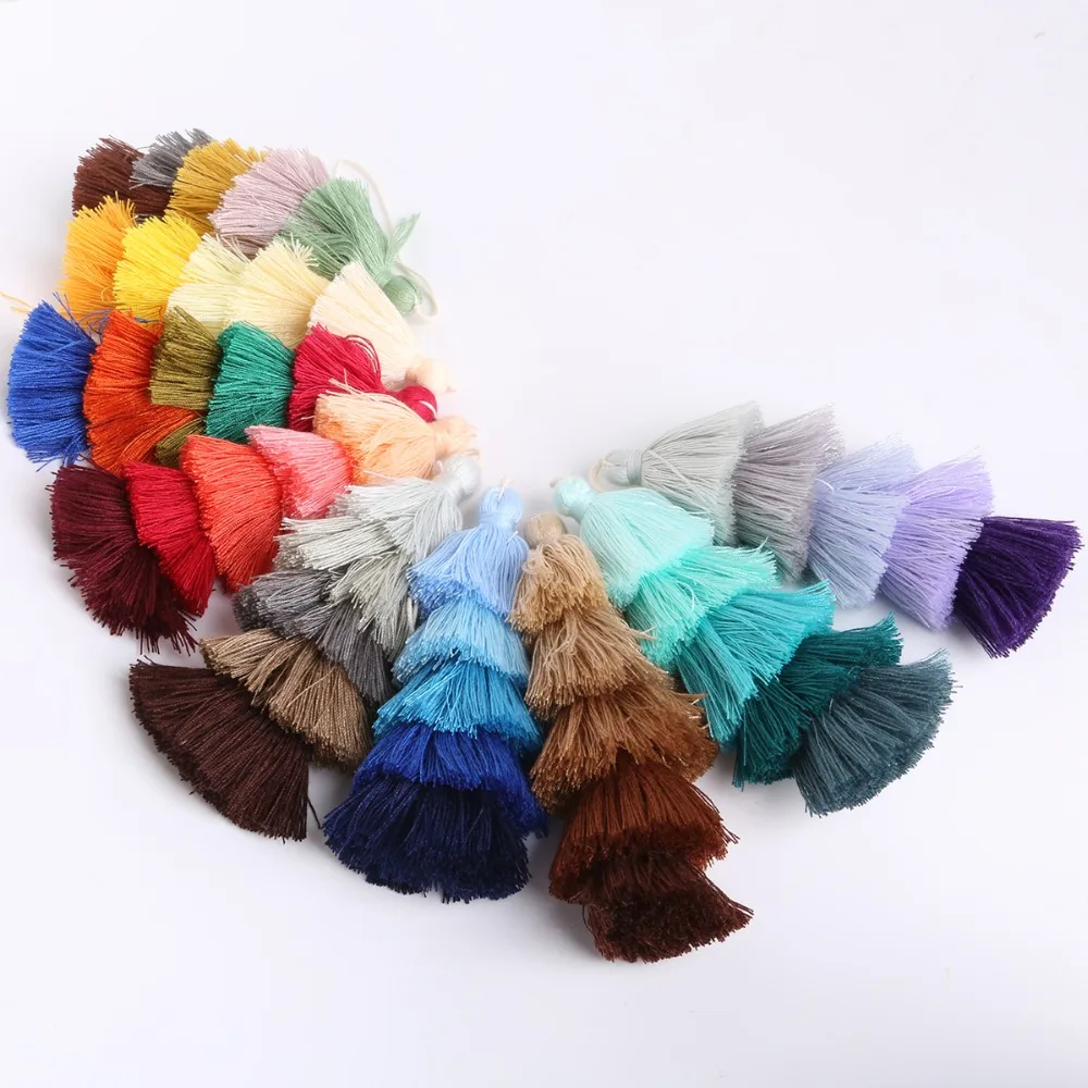 18cm 1pc Poly Cotton Tassel Charms Pendant For Fashion Making Necklace Jewelry Cellphone Key Chain Bag Decoration Accessories