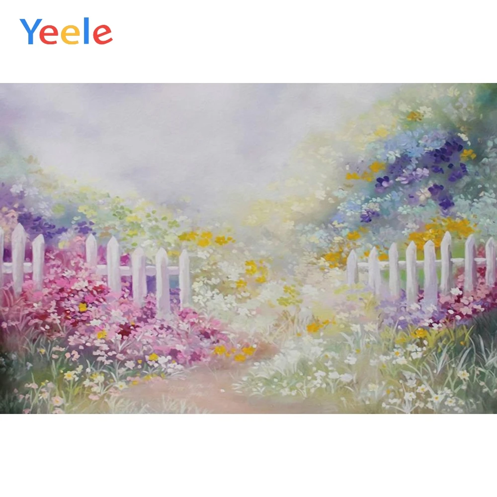 

Yeele Vinyl Photography Backdrops Flowers Spring Bokeh Photographic Background Baby Shower Decoration Photocall Background Props